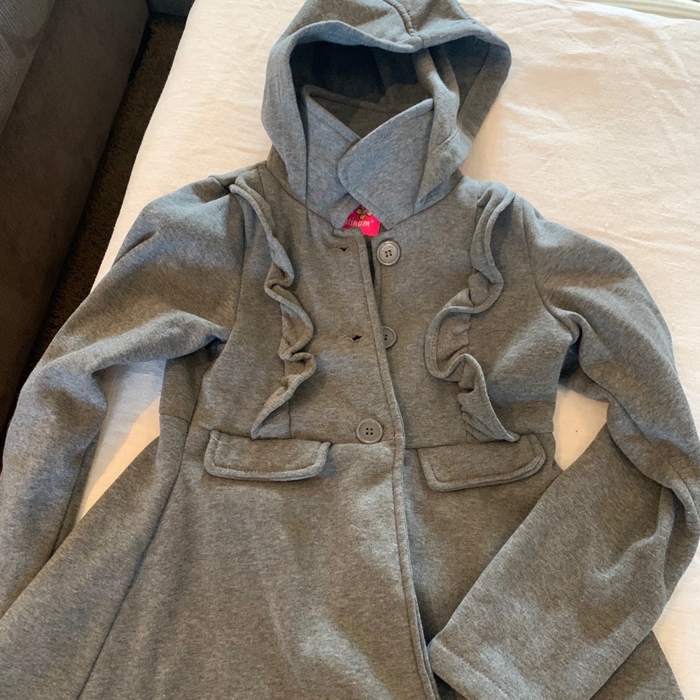 Grey pea coat